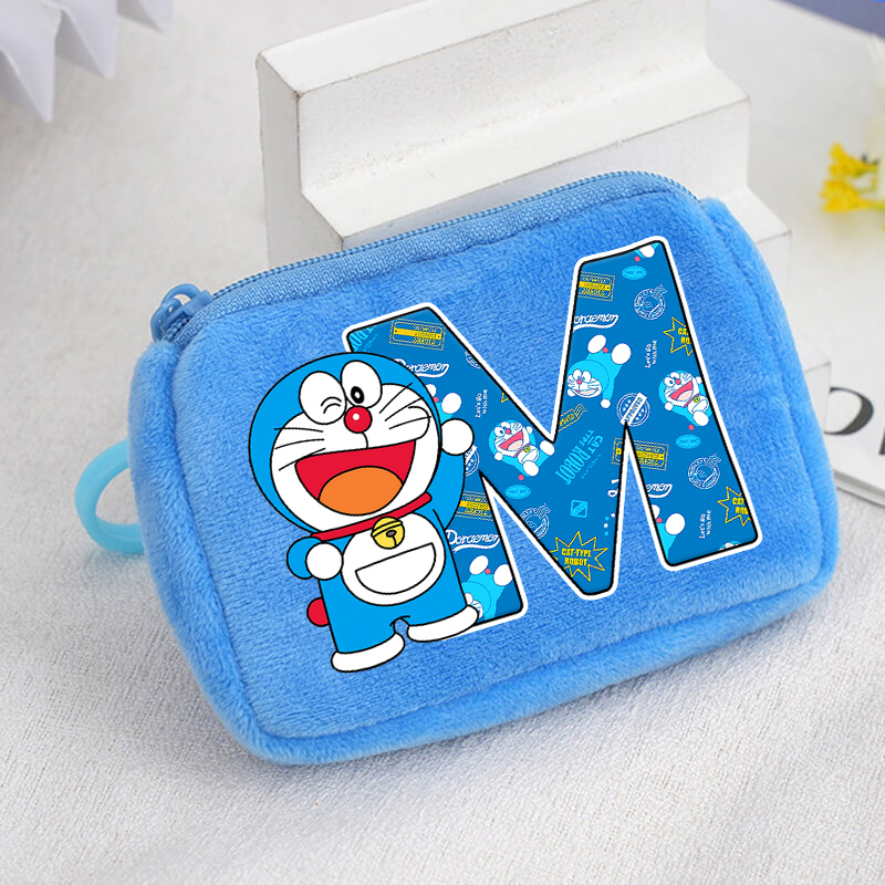 Event Z - Doraemon-Serie Münzbörse Blau Cartoon A-Z Mini-Geldbörse
