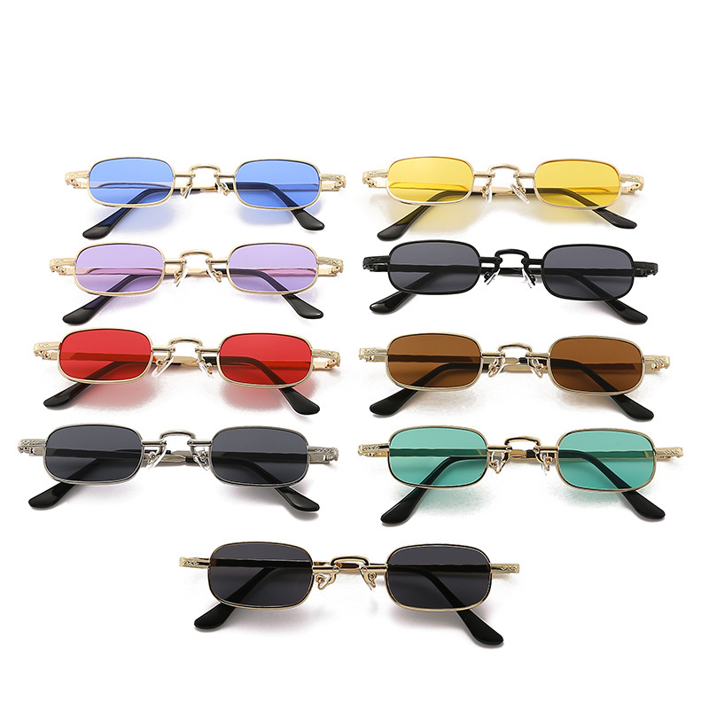 Photo Booth Frame - Neue kleine quadratische Sonnenbrille, trendige bunte