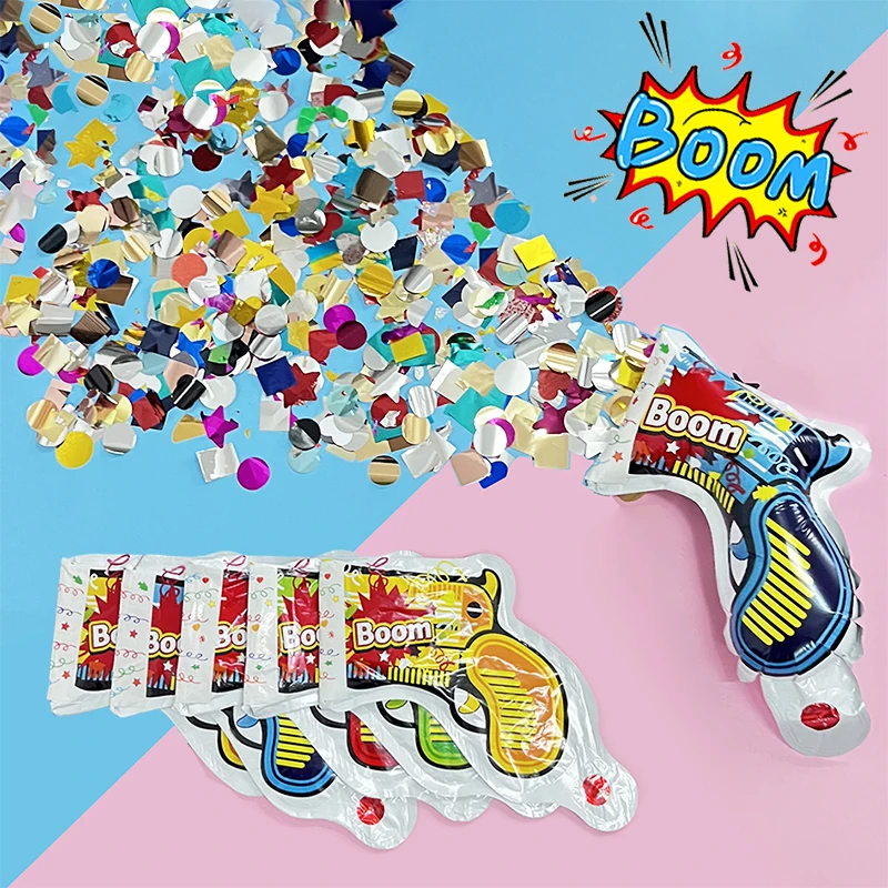 Confetti Cannon Tube - 10 Stück Geburtstagsparty-Luftballons, kompakte und exquisite