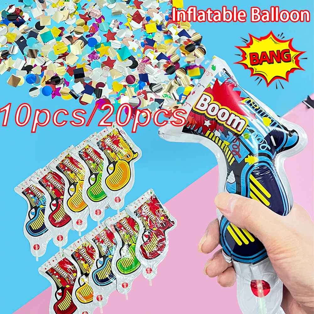 Confetti Cannon Tube - 10 Stück/20 Stück kreativer, lustiger Geburtstagsparty-Ballon,