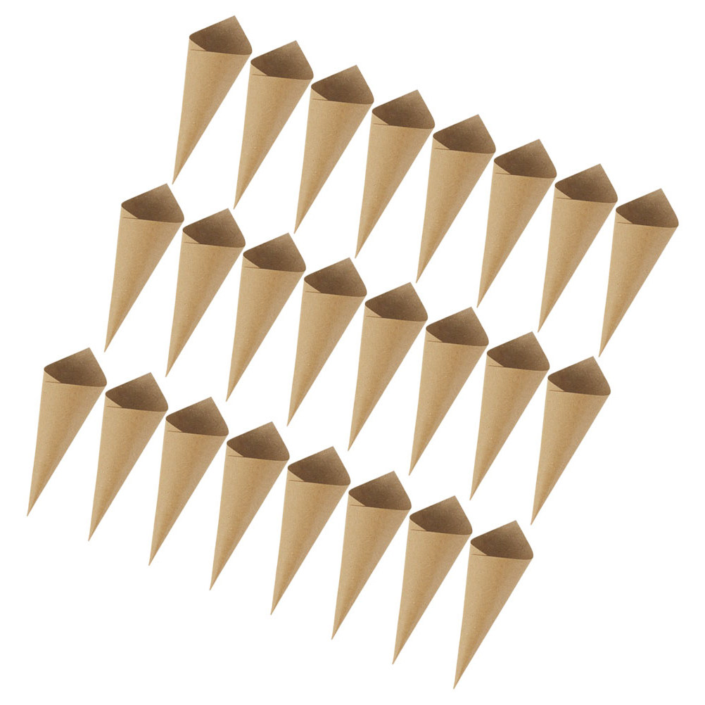 Papercraft Supply Confetti - 90 Stück Papierkonfetti-Blütenblätter-Kegel, faltbare Kraftpapier-Kegel für