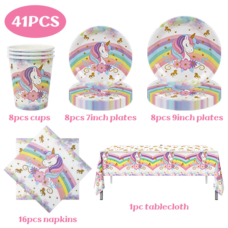 Einhorn-Themen Geburtstags-Dek – Table Cloth Disposable Bewertung und Preis