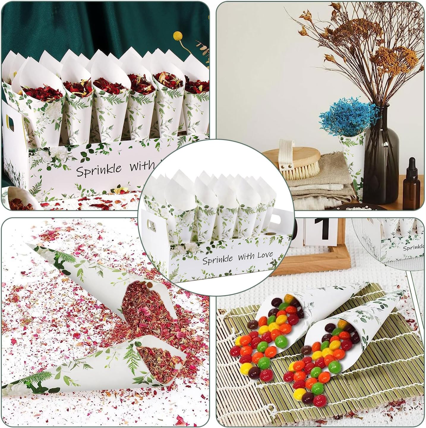 SET 30 Blatt Hochzeits-Papierk – Cotton Candy Cone Bewertung und Preis