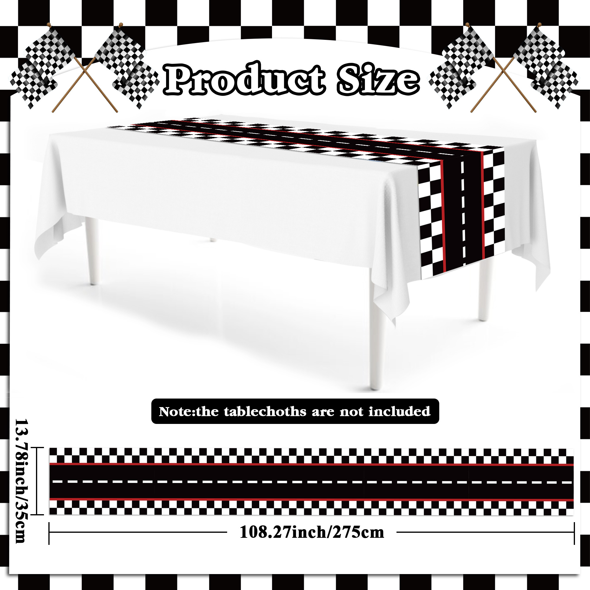 1/3/6 Stück Renn-Doughnuts Dsc – Table Cloth Disposable Bewertung und Preis