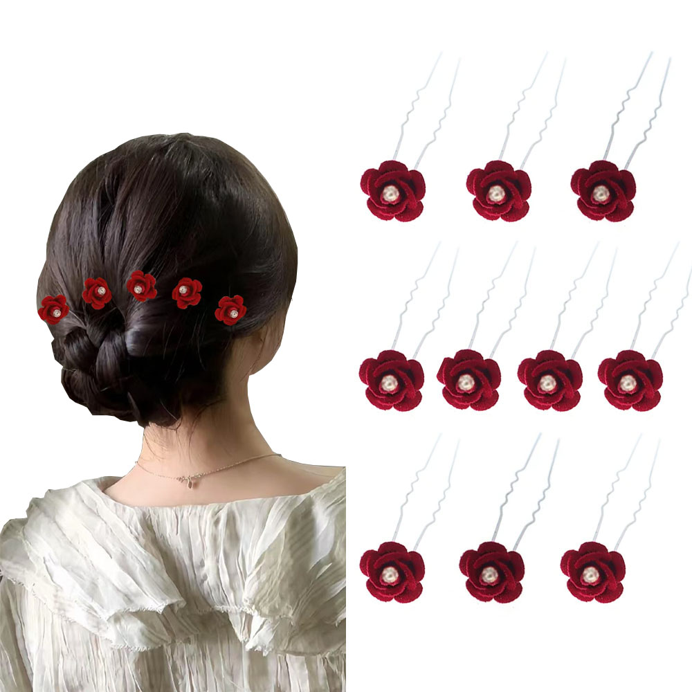 10 Stücke Rose Haarschmuck Hoc – Event Suppliers Bewertung und Preis