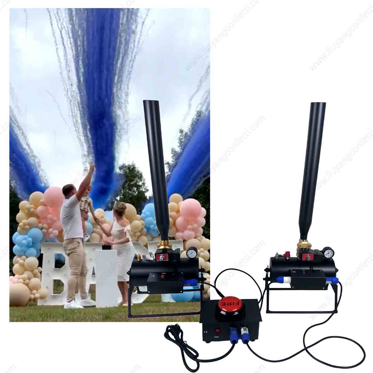 Spezialeffekt Roter Druckknopf – Confetti Cannon Tube Bewertung und Preis