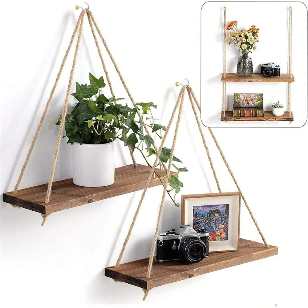 1Set Holz Hängen Regale Schauk – Flower Wall Panel Bewertung und Preis