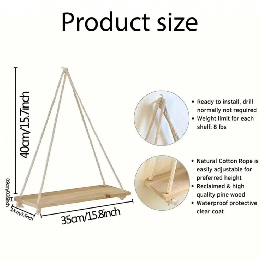1Set Holz Hängen Regale Schauk – Flower Wall Panel Bewertung und Preis