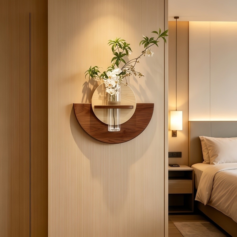 Ovales Holz-Wandregal für Blum – Flower Wall Panel Bewertung und Preis