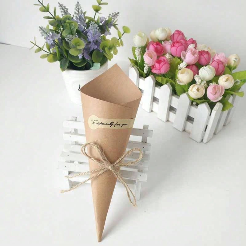 100 stücke diy natürliches Kra – Cotton Candy Cone Bewertung und Preis